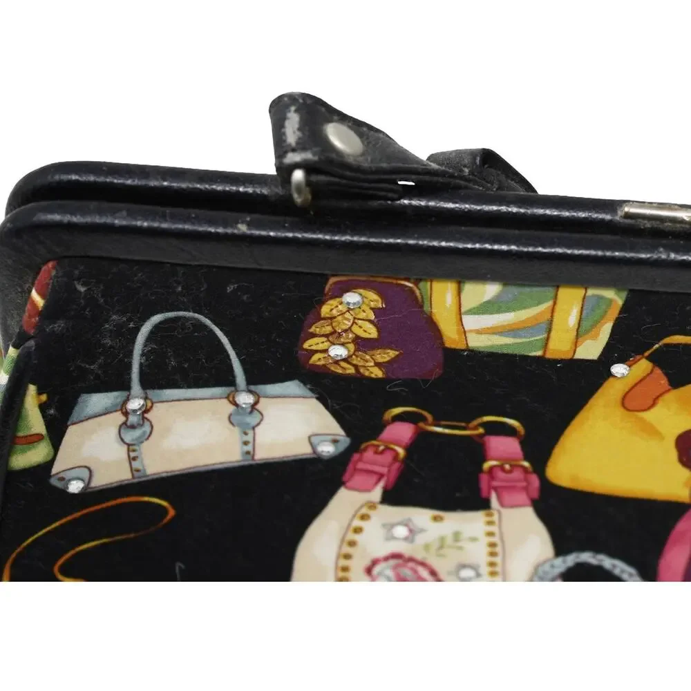 Vintage Far Nine Y2K Novelty Handbag Purse Print Snap Lock Top Handle - Hey Viv